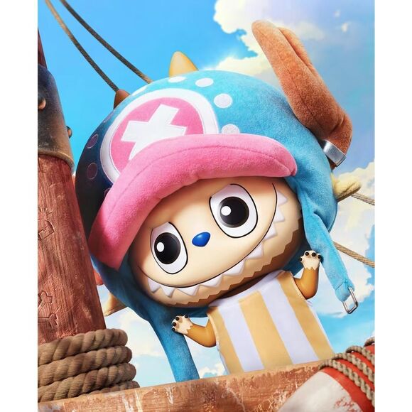 AUTHENTIC Labubu Mega 400% Tony Tony Chopper One Piece Figure Sealed - Picture 6 of 6